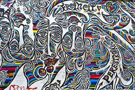 Graffiti On Berlin Wall