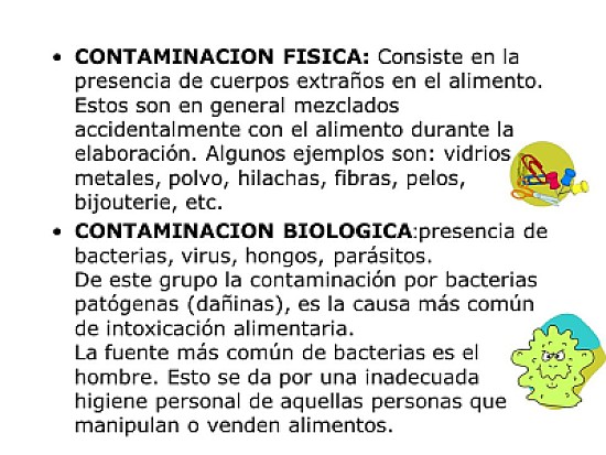 manejo de alimentos