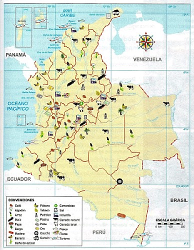 MAPA ECONÃ“MICO DE COLOMBIA