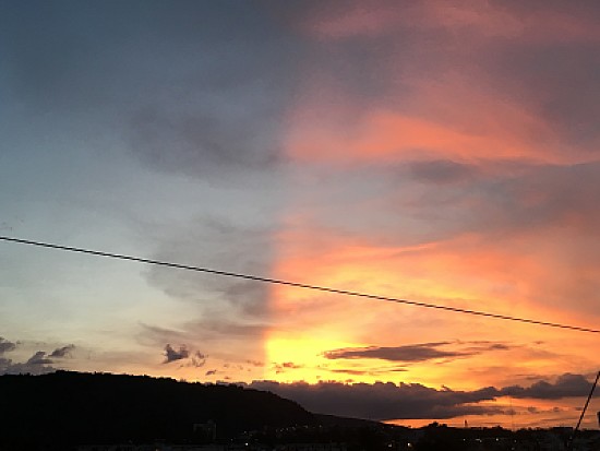 atardecer bicolor