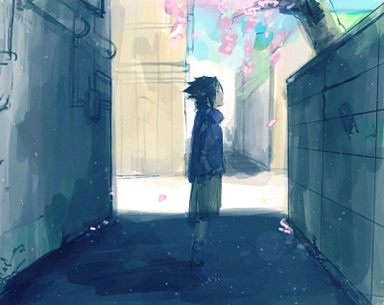 Sasuke pensando en Sakura