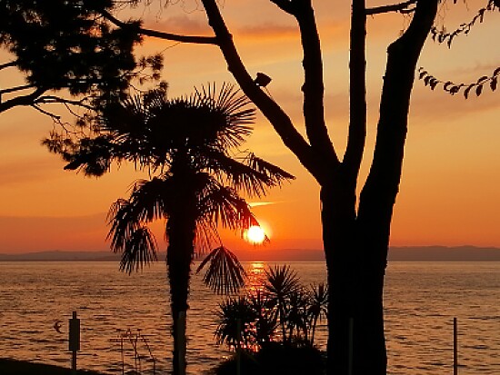 Tramonto sul lago di Garda