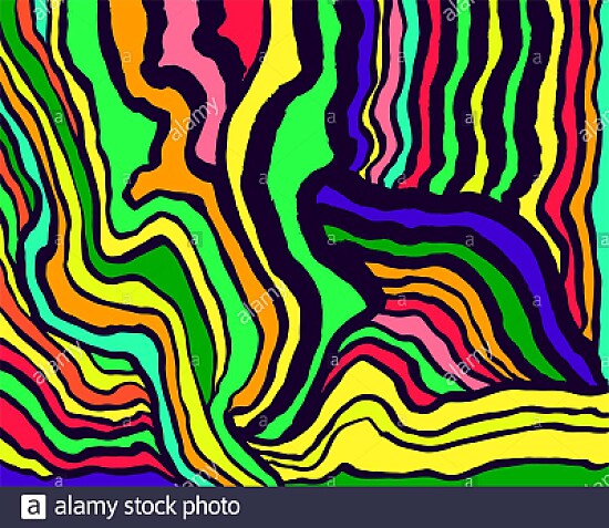 rainbow psychedelic waves