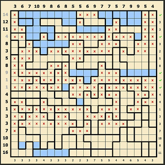 Aquarium puzzle