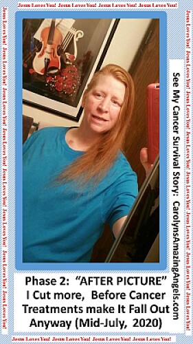 I CUT MY OWN HAIR 2a, b4 cancer claims it 7/2020