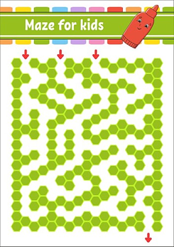 green maze game for kids