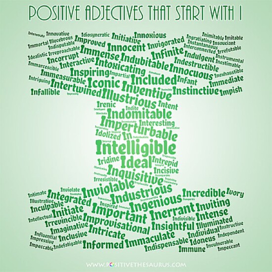 Positive adjectives,I