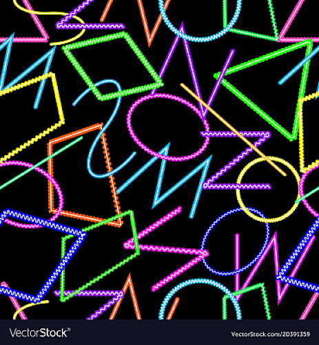 neon geometric abstract