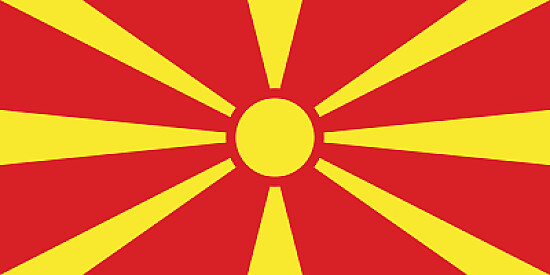 Bandeira Macedónia do Norte