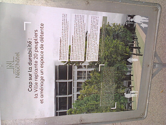 Neuchâtel plan esplanade Beaulec