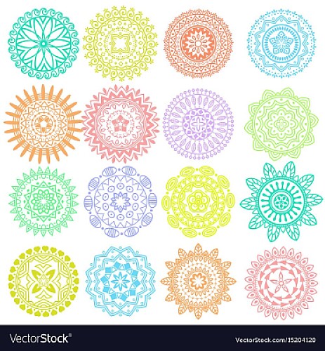 colorful spirographs