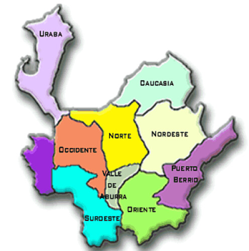 mapa de Antioquia