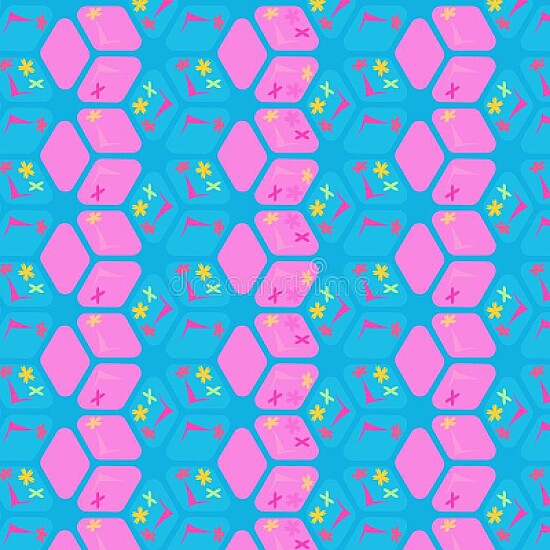 pink and blue