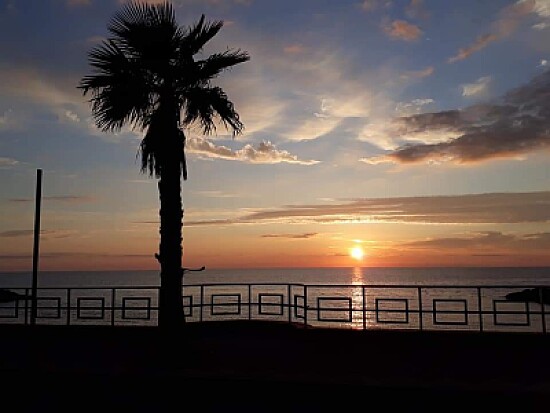 Tramonto dal lungomare di Sangineto CS