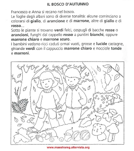 composizione di un testo d 'autunno