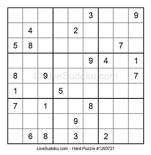 Hard Sudoku