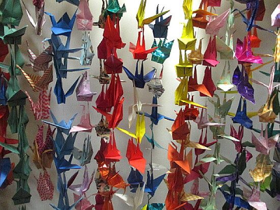 Origami cranes