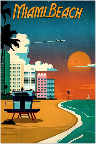 Miami Travel Poster