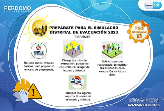 prepárate para el simulacro