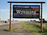 welcome to wyoming sign