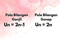 Rumus Pola Bilangan Ganjil dan Genap
