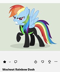 Washout rainbow dash