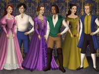 Ariel Rapunzel Belle + princes