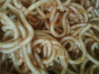 Spaghetti with tomato sauce