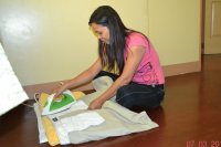 My wonderful Wife (Emily) Ironing