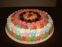 que me apetece esta tarta de chuches