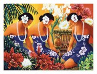 Hawaiian Hula Dancers by Warren Lapozo