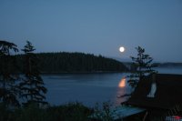Moon Over the Broken Islands BC Canada
