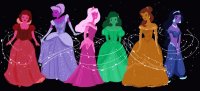 SnowWhite Cinderella Aurora Ariel Belle Jasmine