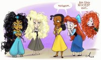 Jasmine Aurora Tiana Ariel Merida