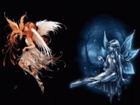 Fadas, duendes e ninfas.