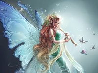 Fadas, duendes e ninfas.