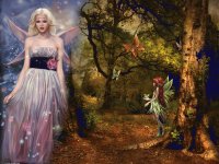 Fadas, duendes e ninfas.