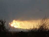 sol entre nubes