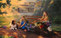 Pintura en el jardin