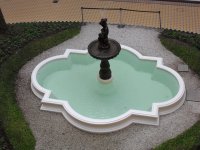 Fuente en el patio de la Casa Rosada