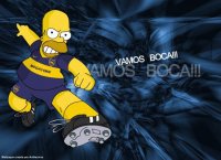Homero Simpsons hincha de Boca Juniors