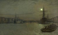 John Atkinson Grimshaw The Pool and London Bridge
