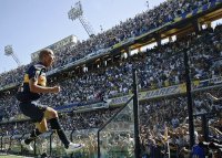 Festejo de gol Boca Juniors