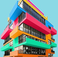 Edificios coloridos