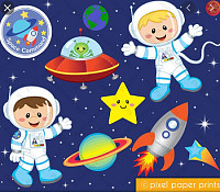 los astronautas en el espacio