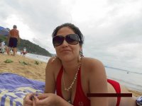 En la playa