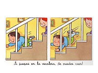 Cuidado escalera