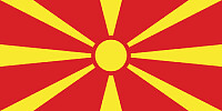 Bandeira Macedónia do Norte