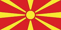 Bandeira Macedónia do Norte