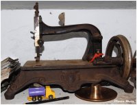 Antiga máquina de costura.